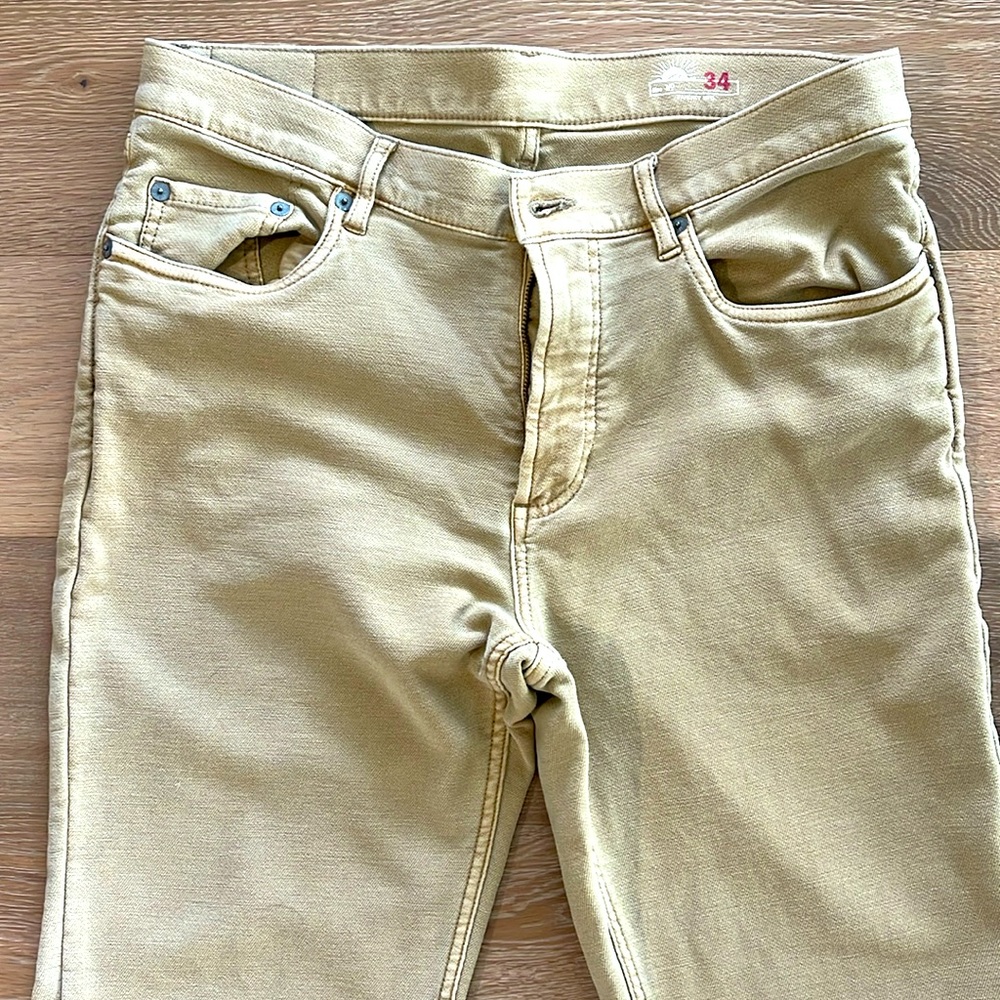 Faherty Brand Stretch Terry 5 pocket Khaki pants